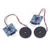 2 Stück Piezoelektrischer Vibrations-Tipp-Sensor-Modul AD DO Ausgang Einstellbare Empfindlichkeit Vibrationsschalter-Modul