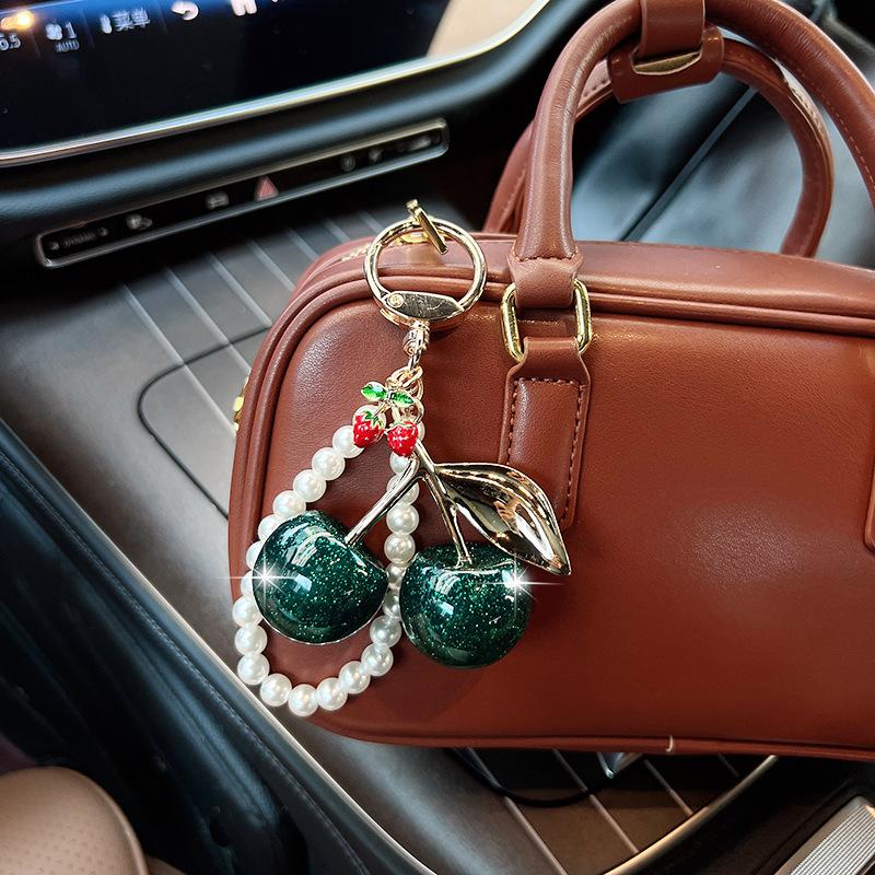 Yogodlns Cute Cherry Mini Backpack Hanging Handbag Pendant Bag Pendant Bags Accessories