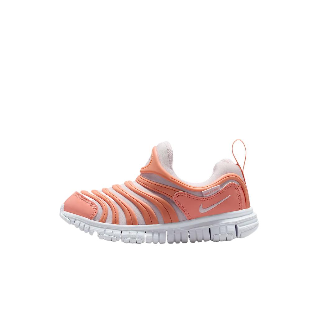 Nike Dynamo Free Casual Versatile Fashion Simple Low Top Kids Running Shoes Kids sneaker Orange 343738-809