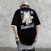 Streetwear Summer Cotton Women's T-shirt Short Sleeve Casual Harajuku Cartoon Printing Oversized T Shirts For Girls