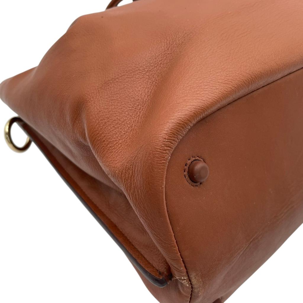 Used COLE HAAN Bucket bag, handbag, shoulder bag Grand Ambition Grand Ambition Small Bucket BagHandbag British Tongue/Brown leather Women