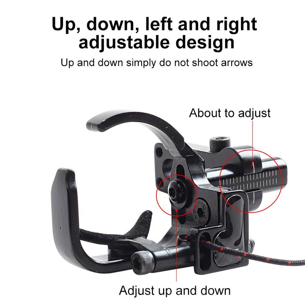 Drop Away Archery Arrow Rest JT823 Metal Adjustable Capture Arrow Rest with Buckle for Bow Outdoor Training Archery