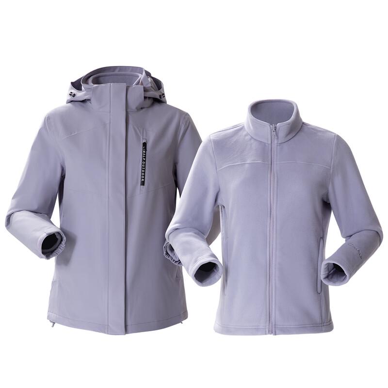 CIMALP Women s 3-in-1 Waterproof Windproof Fleece Lined Jacket L грязно-белый