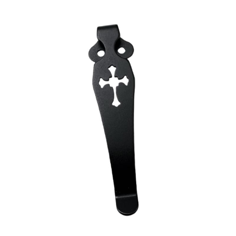 1 piece Titanium Alloy TC4 Knife Pocket Clamp Back Clip for Paramilitary2 C81 Para3  C10 C11 Police Bradley DIY