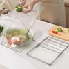 Stainless Steel Garbage Bag Bracket Compact Sink Towel Rack Sink Garbage Organizer  Camping