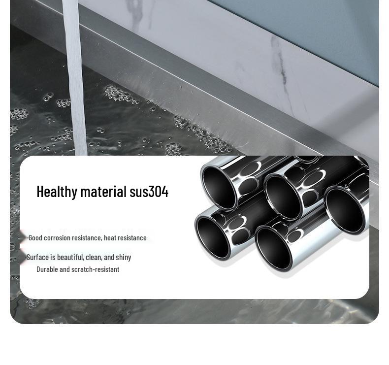 304 Stainless Steel Rotating Shower & Bathtub Faucet, Hot/Cold, Wall-Mounted, Concealed Installation.