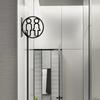 2D Flat Acrylic Bathroom Sign Double-Sided Toilet Signs Modern Washroom Door Sign Shops