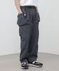MODERMENT [Nylon] Belted Tech Cargo String Pants [Black]