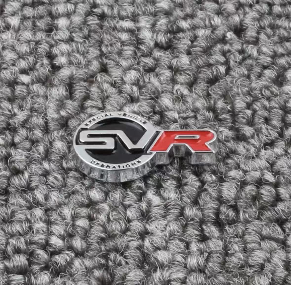 3D Металл Высокого Качества 2 шт. Логотип SVR Эмблема Наклейка на Руль Приборную Панель Автомобиля Для Discovery Sport Evoque Defender Наклейка 20mm X 12mm&2Pcs SVR