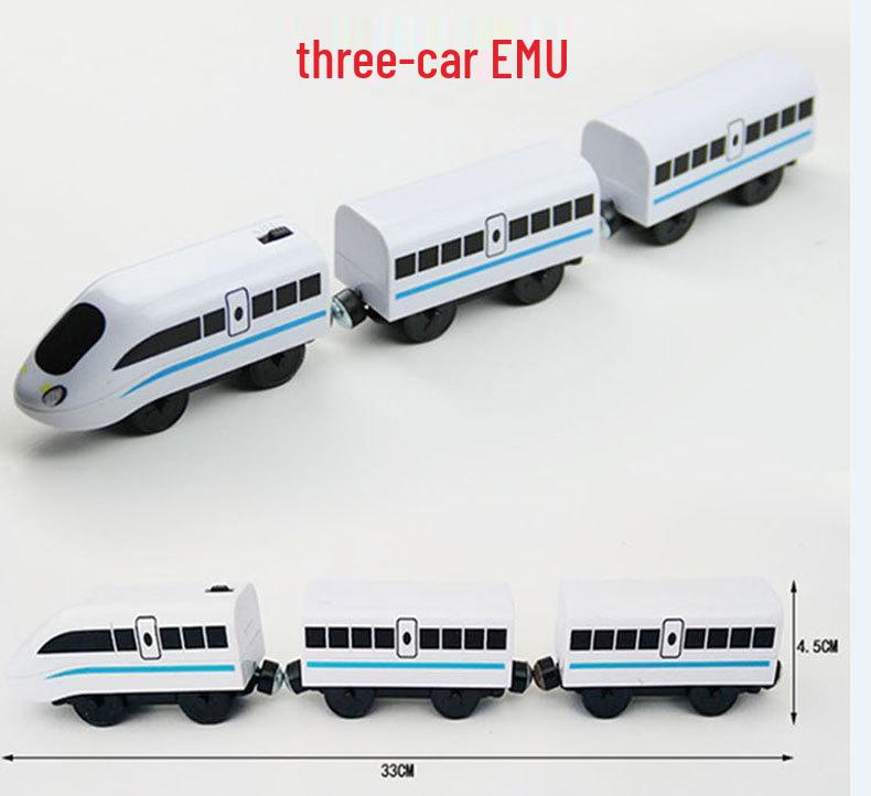 100-Piece Wooden Electric Track Set for Kids 3-5 Years: Educational Toy