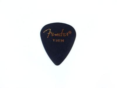 Guitar Picks 351 Shape Black Thin Celluloid Teardrop Set of 10