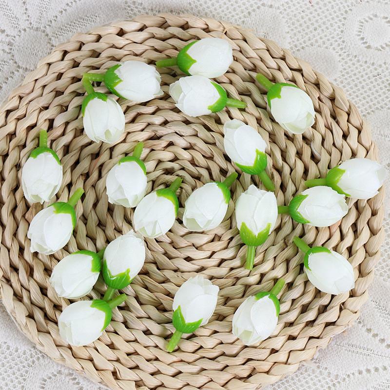Artificial Rose Silk Buds For Diy Wedding Bouquets Home Decor Craft Supplies