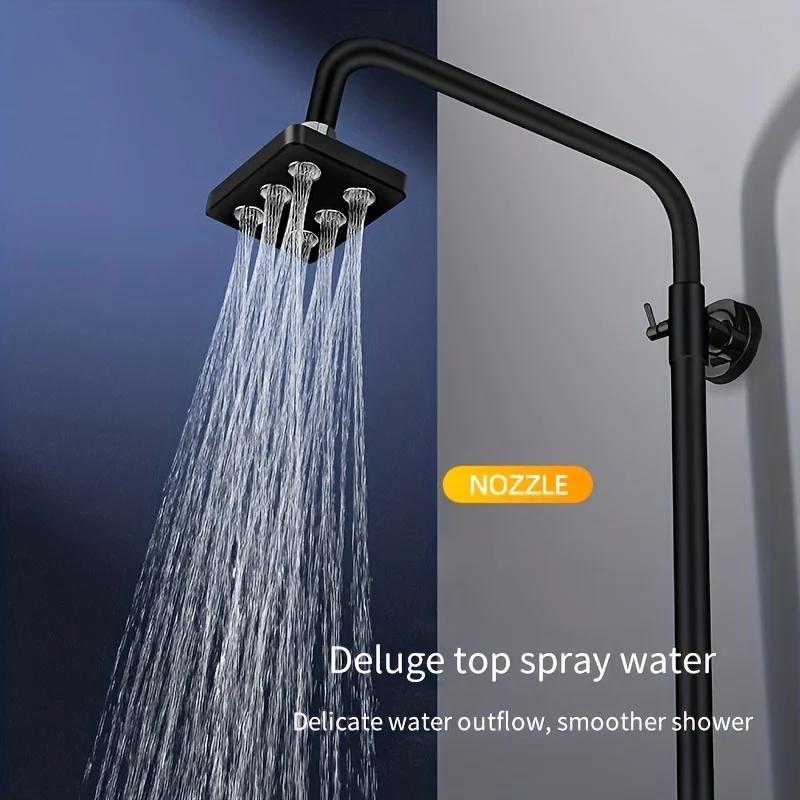 Top Spray Shower Head High Pressure Rotatable Supercharged Wall-Mounted Showerhead Upgrade Your Bathroom Accessories