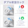 UNNIK Baby Gate Type Width 140CM Pet Gate Baby Gate Stairs Stair Gate Retractable Safety Lock Function Suitable for Japanese Instruction Manual