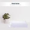 Superposable Document Box A4 Paper Holder Heavy Duty Tasteless Plastic File Organizer for Certificates Magazines Files Desktop