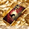 Doodle Atmosphere Simplicity Horse Electroplating Glass PhoneCase for Samsung Galaxy S26 S25 S24 S23 S22 S21 FE,Ultra,Plus