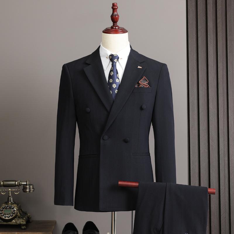 Hotel View Men's Spring 2025 British Business Suit - Three-Piece Set A311-SJT9997-P285