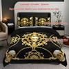 3pcs Breathable Polyester Skull Print Bedding Set - Machine Washable, Includes 1 Duvet Cover & 2 Pillowcases, Perfect for All