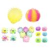 Cartoon Sausage Mouth Stress Ball Anxiety Relief Snowflake Long Hairs Big Eyes Ball Fidget Toy Hand Exercise Relaxation Ball with Hanging Ring