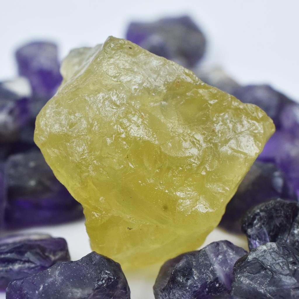 Natural Lemon Topaz 165 Ct UNCUT ROUGH Huge Size Loose Gemstone