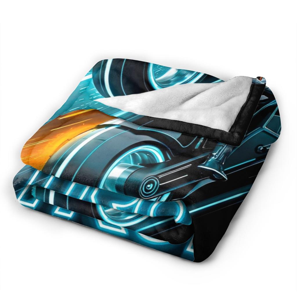 TRON Ares Lightcycle Dillinger Systems Blanket Fleece Printed MCP Movie Multi-function Warm Throw Blankets for Bedspread