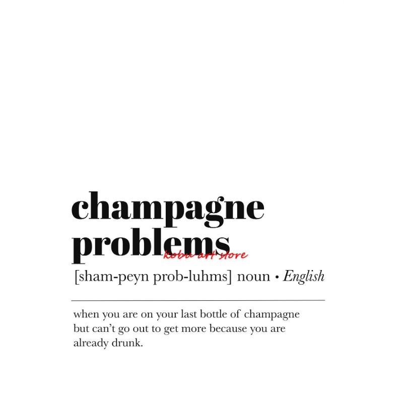 Wine Whiskey Tequila Beer Bourbon Definition Poster Simple Modern Canvas Painting Print Wall Picture for Kitchen Bar Cart Decor