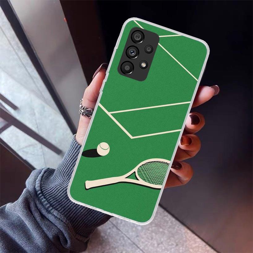 Tennis Sport Phone Case For Samsung Galaxy A12 A52S A42 A32 A22 A51 A50 Note 20 Ultra 10 S10 Plus A71 A70 A31 A30 A10S Galaxy A1