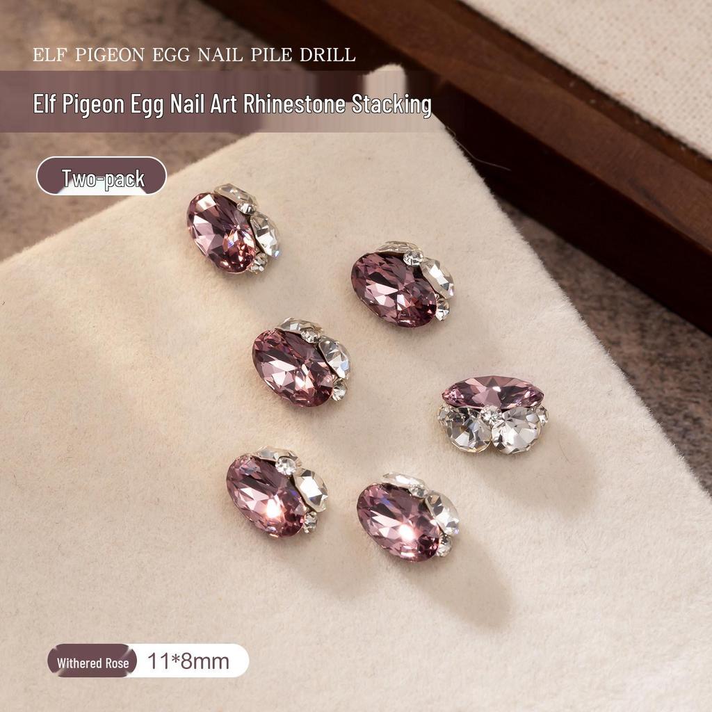 2026 Year of the Horse Luxury Alloy Nail Art: Zodiac Horse Glitter Zirconia Diamond Decorations for Fortunate Nails