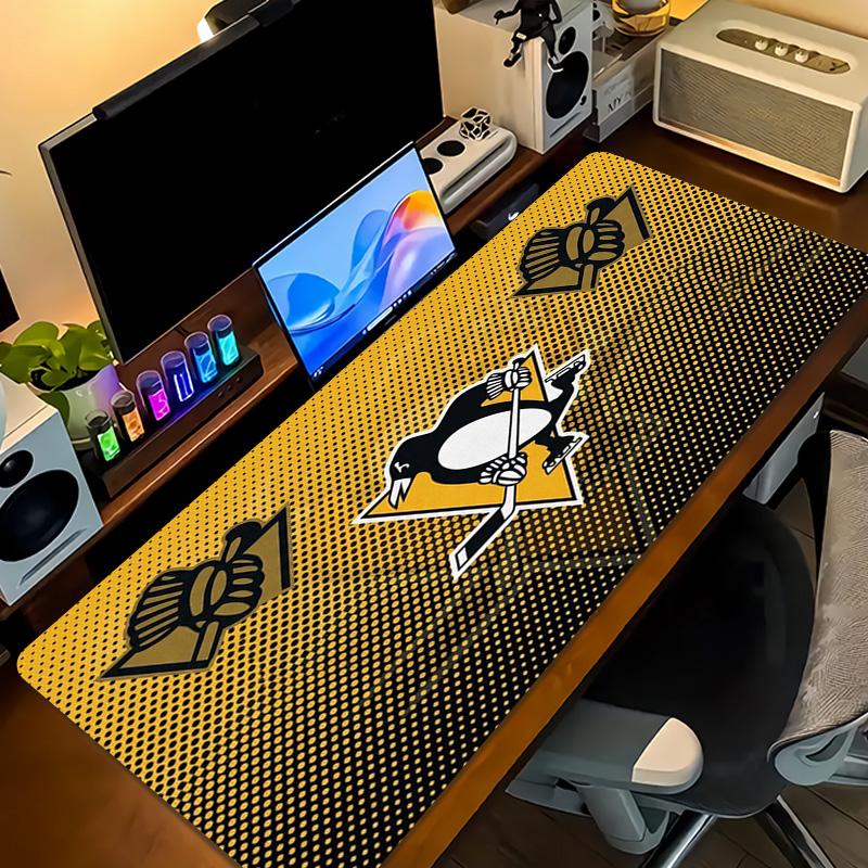 Pittsburgh Penguins Color Mouse Pad Large Gaming Table Cushion Non-slip Laptop Tablet Big Mousepad XXL Mat Mini PC Playmat With Lock Edge