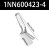 Stainless Steel Meat Turner Comfortable Grip Nonslip Spatula with Extended Handle Barbecue Accessory