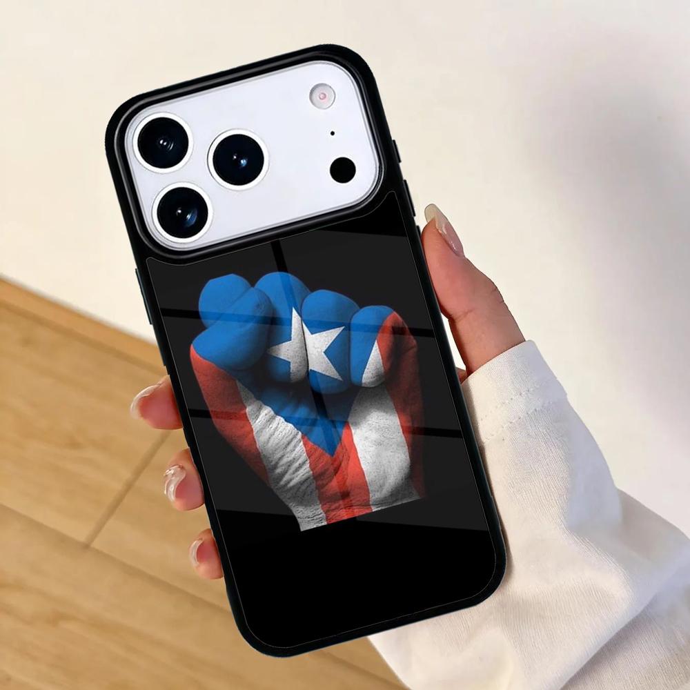 Puerto Rico Flag PATTERN Phone Case For Apple iPhone 17 Air 16 Pro Max 15 Pro Max 14 13 12 11 Mini Back Cover