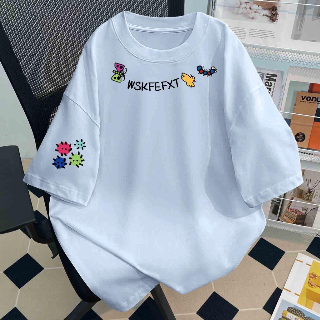 Unisex Harajuku T-Shirt aus reiner Baumwolle mit kurzen Ärmeln, einzigartiger lustiger Aufdruck, neues Sommer-Oberteil mit Rundhalsausschnitt