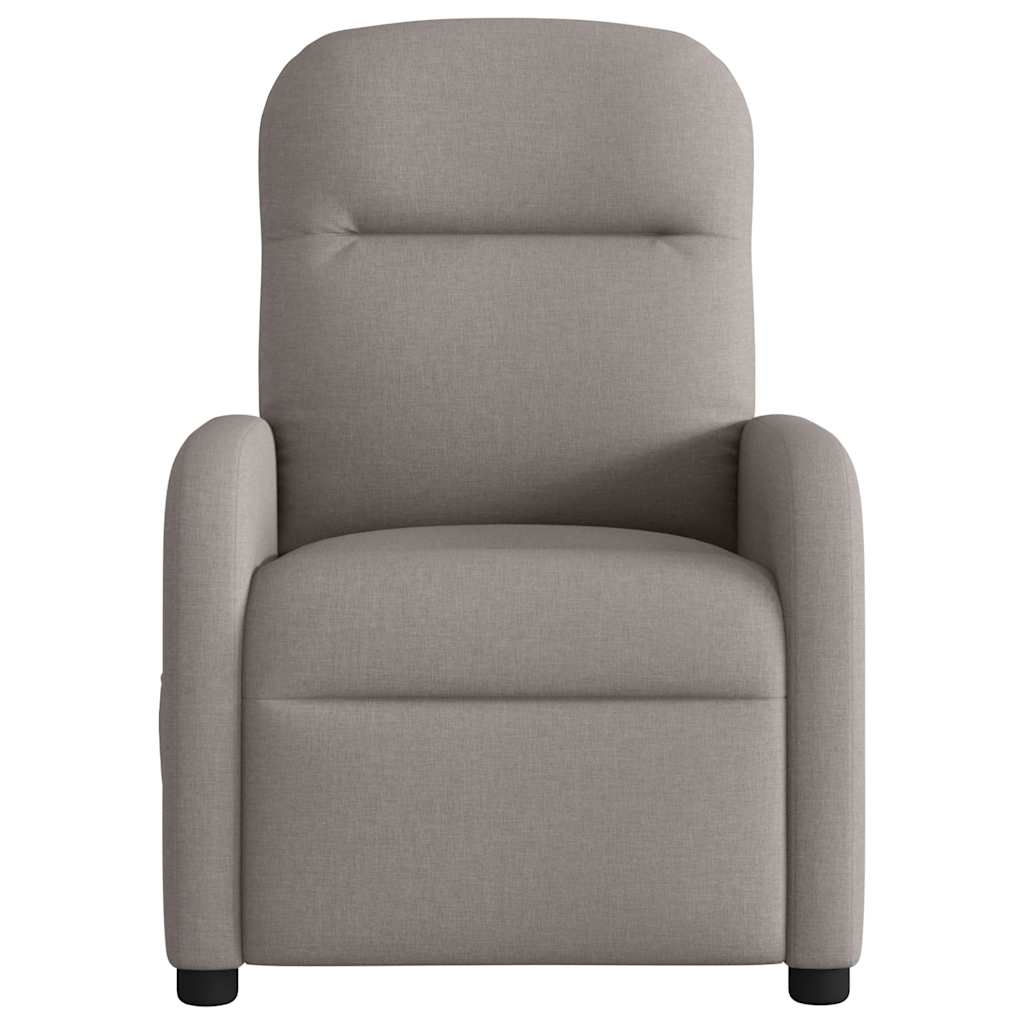 Relaxation Armchair Taupe Fabric