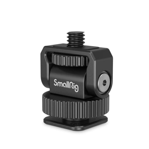 SmallRig Mini Tilt Mount, General Purpose, with Cold Shoe Adapter, 38° Pitch Adjustable, /4"-20 Screw, Camera Camera Cage, Smartphone Cage 2791B/412