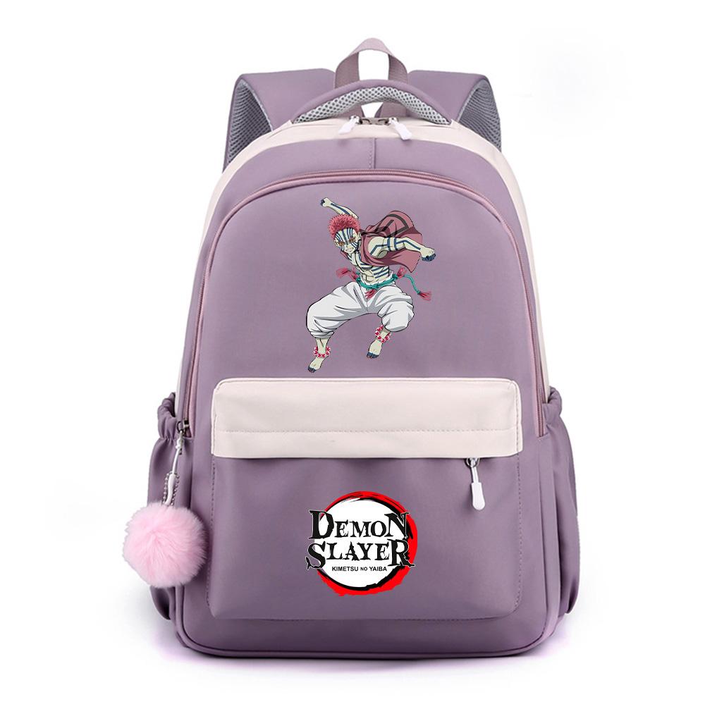 Anime Demon Slayer Printed Backpack for Teenger Student Large Capacity Waterproof Schoolbag Bookbag Women Travel Bag Gift