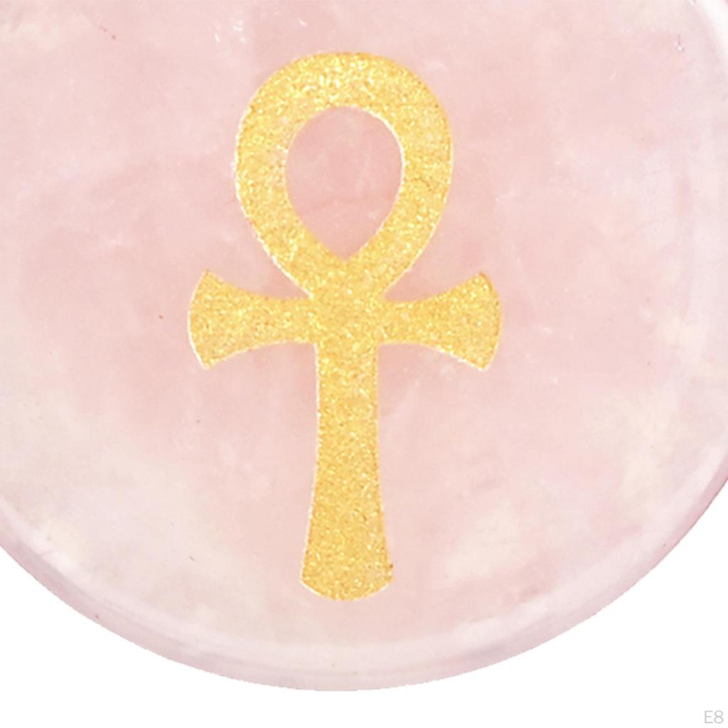 30mm Diameter Round Necklace Pendant Ancient Egyptian Ankh Cross Fashion Jewelry Talisman