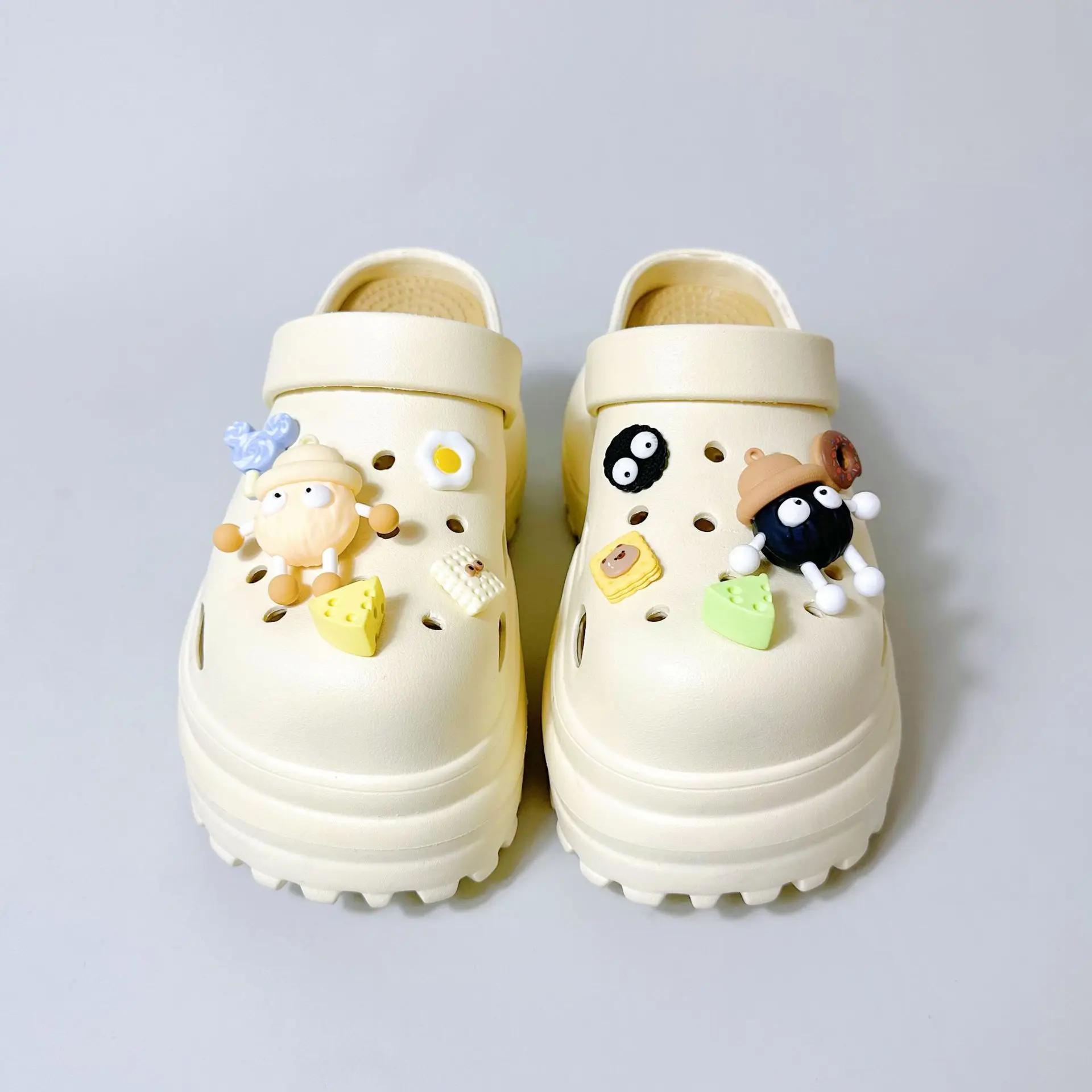 

Новые сандалии для девочек на толстой платформе своими руками для женщин, летние шлепанцы на толстой подошве, пляжные тапочки для женщин, нескользящие сабо из ЭВА, садовая обувь 34-35 абрикосовый