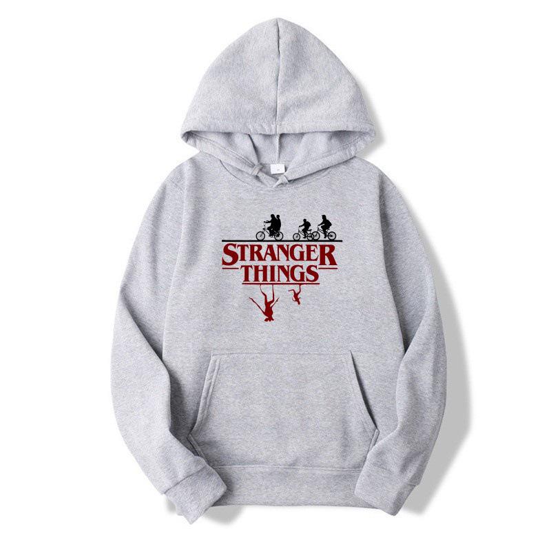 2025 Kids European & American STRANGER THINGSKAT Cartoon Fleece Hoodie for Autumn/Winter