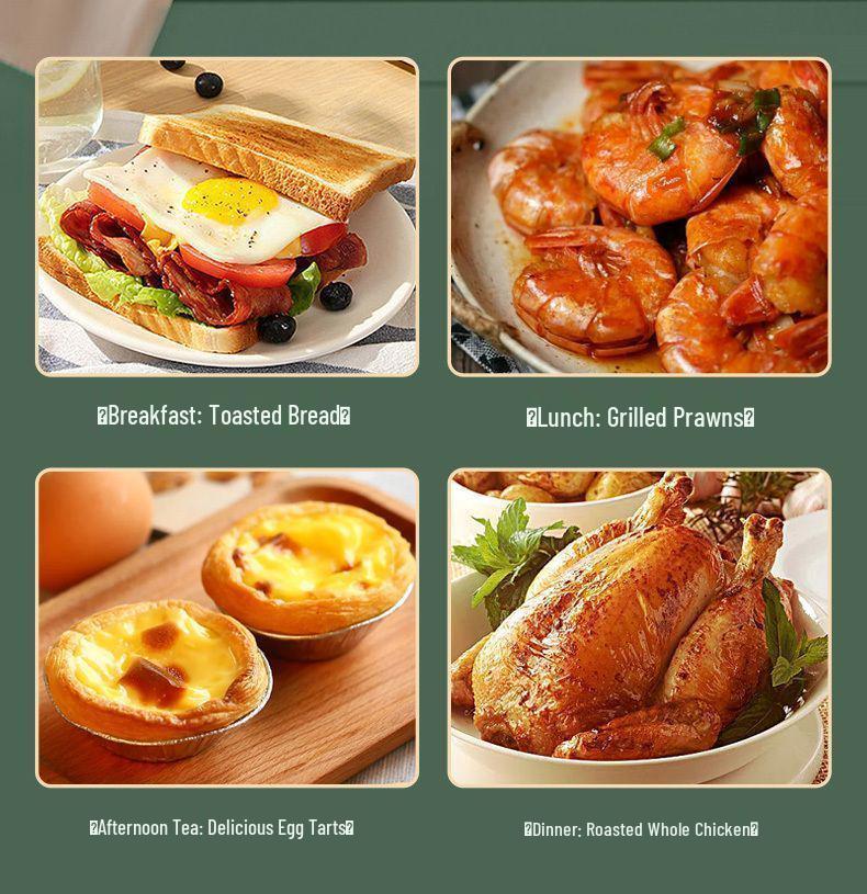 Smart Multifunctional Air Fryer Oven with Touch Screen - Oil-Free, Large Capacity