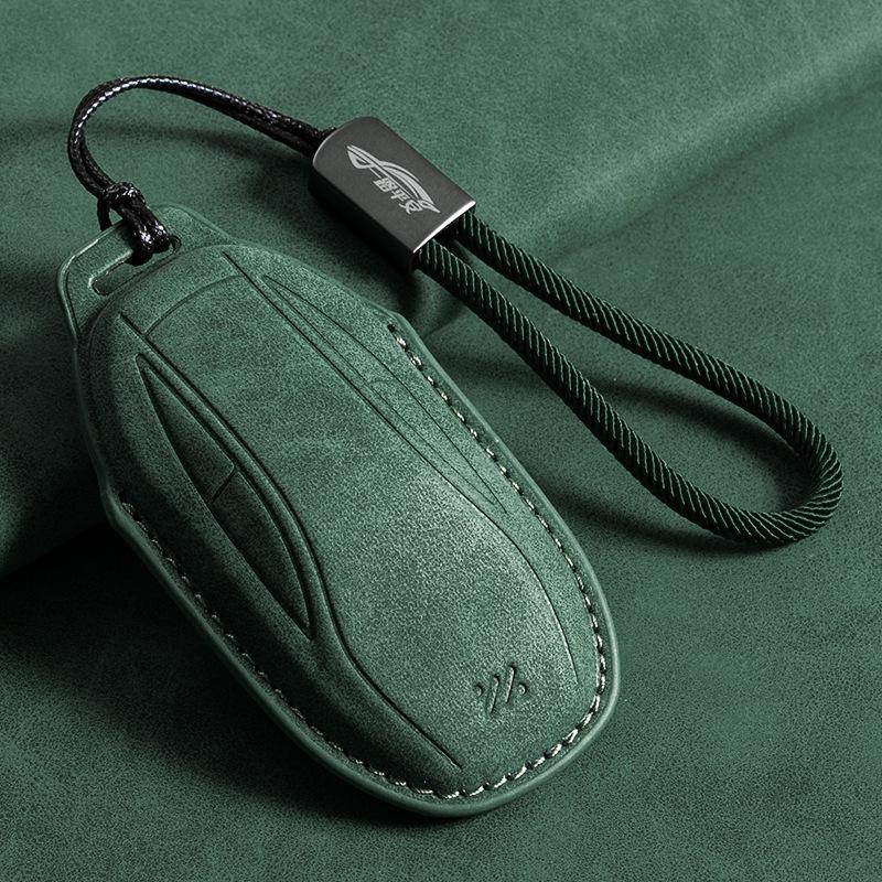 Zhiji LS7 Car Key Cover (2022-2023), L7 Angel Wheel Version, Remote Control, Full Coverage with Hand-Braided Strap, Unisex