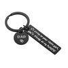2024 Stainless Steel Father's Day Keychain with Laser Engraving for Dads