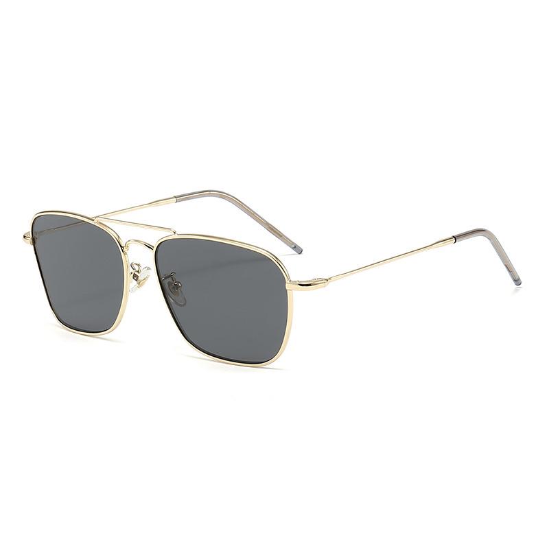 Women s and Men s High-End Polarized Metal Sunglasses - P8650 Square Frame, Anti-Glare, Sun Protection