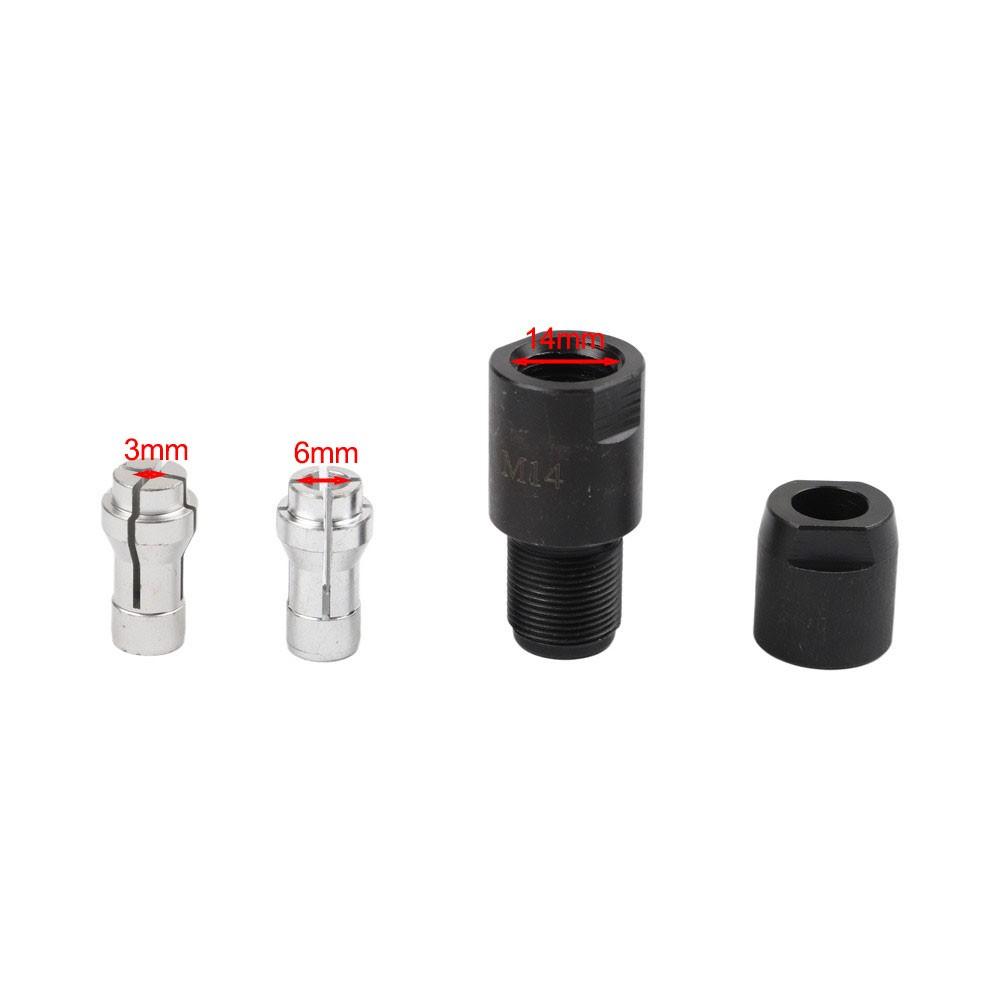 3mm and 6mm Angle Grinder Adapter for Straight Grinder Chuck 10mm 14mm