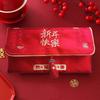 Traditionelles Chinesisches Neujahr Rote Geldbörse Magnetverschluss Bestickt Gott des Reichtums Rote Tasche Verdickt Hongbao