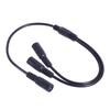 Doppelbuchse DC5.5x2.1mm DC5521 Stromverteilerkabel für LED-Leuchten und Überwachungskameras, 20AWG 40cm Länge
