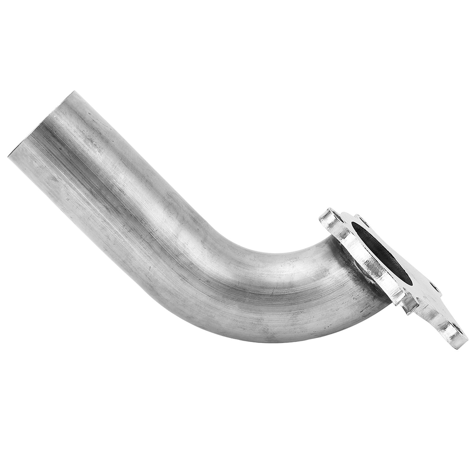 Tuyau de descente d'échappement, 57 mm   Tuyau de descente d'échappement Tuyau de vidange avec joint 5   Bride Acier inoxydable   Remplacement du tuyau de vidange pour T3 T4 T04E