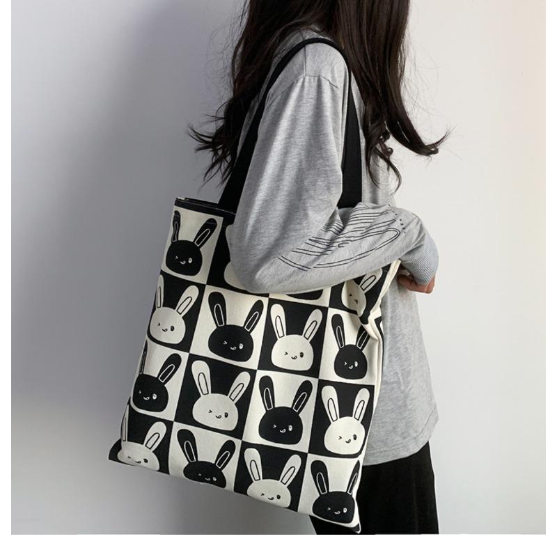 Cute Rabbit New Canvas Bag Female Single Shoulder Large Capacity