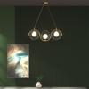 Nordic White Glass Ball Chandelier for Living and Dining Rooms