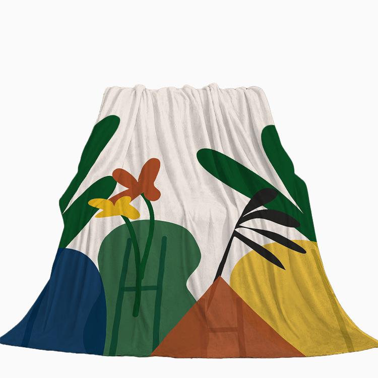Flanell-Überwurfdecke im nordischen Ins-Stil, weich, leicht, warm, für Wohnzimmer, Schlafzimmer, Bett, Sofa, Couch, Kinder und Erwachsene, Geschenke