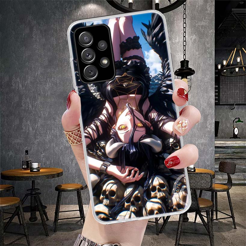 Albedo Overlord Anime Soft Phone Case For Samsung Galaxy A12 A22 A32 A52 A72 A02S A51 A50S A71 A70 A31 A20S Note 20 Ultra S10 A1